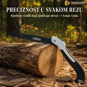 SCHARF Sklopiva Ručna Karbon Testera za Grane – Precizna i Bezbedna