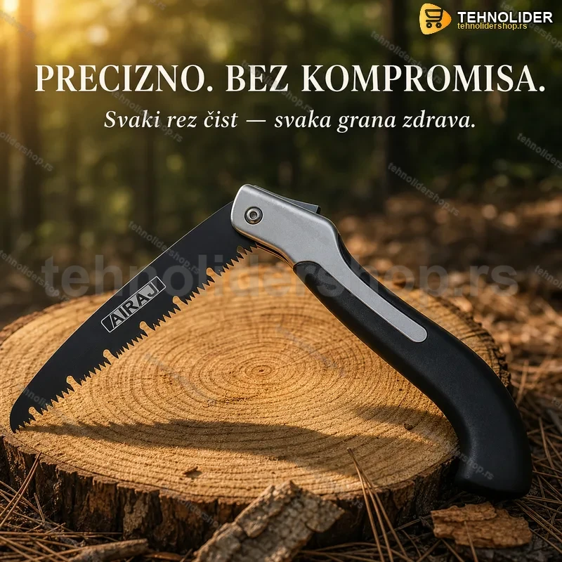 SCHARF Sklopiva Ručna Testera za Grane — Karbon Sečivo SCHARF Sklopiva Ručna Testera za Grane — Karbon Sečivo