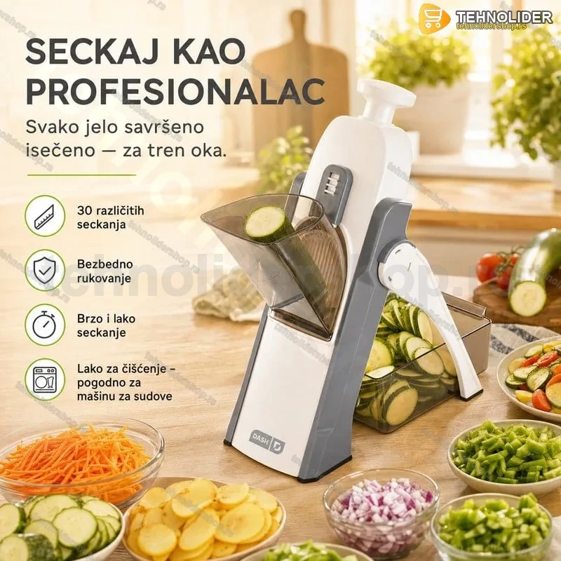 Secko za voce i povrce sa podesivom debljinom rezanja Secko za voce i povrce sa podesivom debljinom rezanja