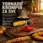 Sekač za Tornado Krompir – Spiralni Rezač za Povrće