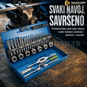 Set Alata za Narezivanje i Urezivanje Navoja – 32 Komada