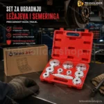 Set Drajvera za Ugradnju Ležaja i Brtvi – 10-delni Aluminijumski Set