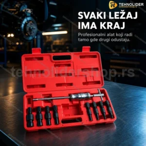 Set izvlakača ležajeva s kliznim čekićem — 9 delova