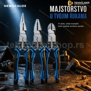 Multifunkcionalni Set Klešta 3u1 – Rezanje, Skidanje i Savijanje Žice