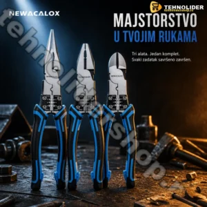 Multifunkcionalni Set Klešta 3u1 – Rezanje, Skidanje i Savijanje Žice