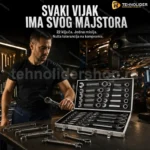 Profesionalni Set Kombinovanih Ključeva 6-32mm – 22 Komada u Koferu