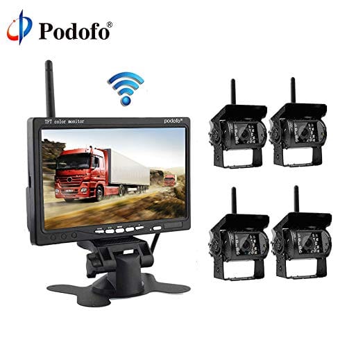 Set Monitor 7+ 4 wifi bezicne kamere za kamione,kombajne wifi kamere za kamione - prednja strana