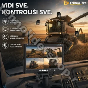 Set Monitor 7+ 4 wifi bezicne kamere za kamione,kombajne