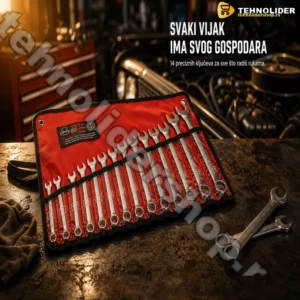 Profesionalni Set Okasto-Vilastih Ključeva 8-32mm – 14 Komada