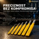 Profesionalni Set Probijača i Izbijača od Hromiranog Čelika – 6 Komada