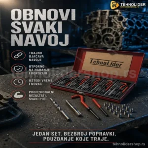 Set za Reparaciju Navoja 131 Deo – Profesionalni Komplet za Obnovu Navoja