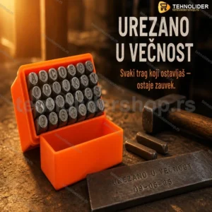 Set Slova i Brojeva za Graviranje 6mm – 36 Komada (A–Z, 0–9)