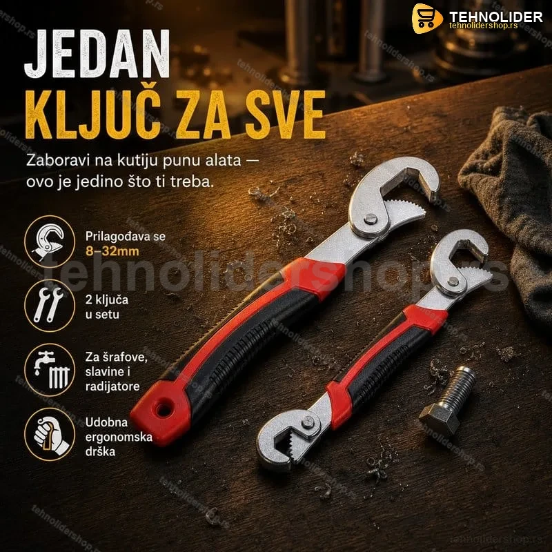 Set od 2 višenamenska univerzalna ključa Set od 2 višenamenska univerzalna ključa