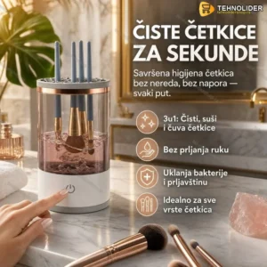 Set za čišćenje i sušenje četkica za šminkanje