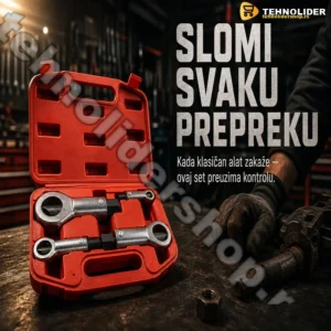 Set za Lomljenje Zapečenih Matica – Komplet 4 Veličine (9–27mm)