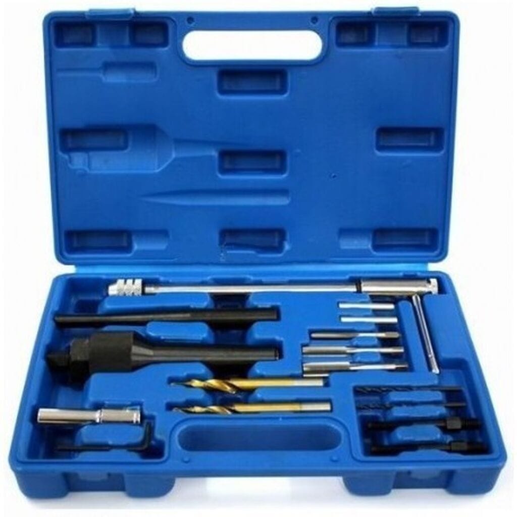 Set za vađenje slomljenih grejača 8 i 10 mm vađenje slomljenih grejača - prednja strana