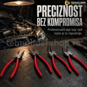 Set Zeger Klešta 320mm – 4 Komada sa Torbicom za Profesionalce