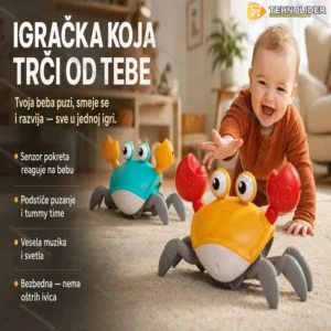 Šetajuća KRABA sa MUZIKOM i senzorom pokreta