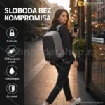 Multifunkcionalni Sigurnosni Gradski Ranac sa USB Portom i Antikrađa Zaštitom