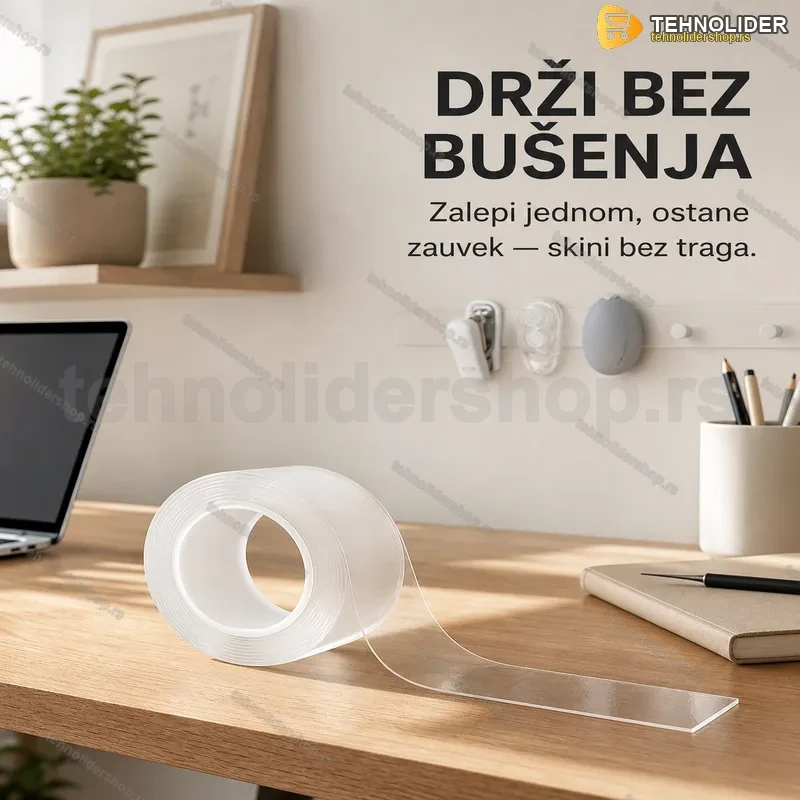 Magična silikonska lepljiva traka 1+1 GRATIS! Magična silikonska lepljiva traka 1+1 GRATIS!