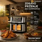 SilverCrest Air Fryer 12L – Porodična Friteza na Vrući Vazduh 1400W