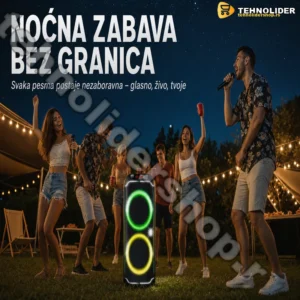 Sing-e CQS-S6616 Party zvučnik 250W sa 2 bežična mikrofona
