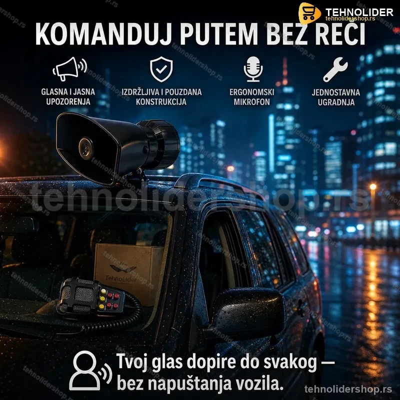 Sirena sa Mikrofonom za Auto – Glasno Upozoravanje i Komunikacija Sirena sa Mikrofonom za Auto – Glasno Upozoravanje i Komunikacija