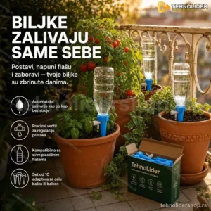Sistem Kap po Kap za Biljke – Adapter na Flašu (10 kom)