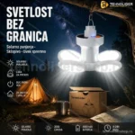 Sklopiva Solarna Lampa – Jako Osvetljenje Bez Struje