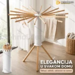 Sklopivi Stalak za Sušenje Odeće sa 16 Stubova
