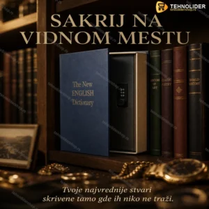 SecretBook™ – Skriveni sef u obliku knjige za novac, nakit i dokumente
