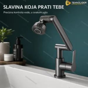 Slavina nerđajući čelik baterija pokretna zglobna