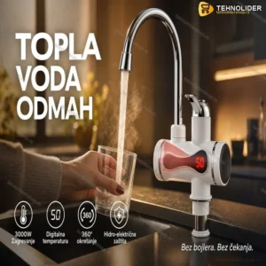 Slavina sa grejačem — trenutno topla voda bez bojlera