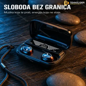 Slusalice Bluetooth M20 + Power bank Slusalice M20