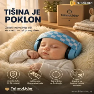 Muffy Baby Slušalice za Bebe Protiv Buke — Zaštita Sluha 0–36 Meseci