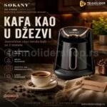 Sokany Električni Aparat za Tursku Kafu 250ml – Brza Priprema
