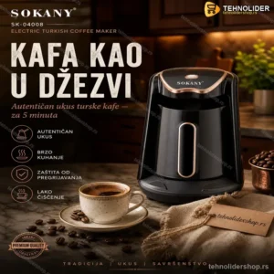 Sokany Električni Aparat za Tursku Kafu 250ml – Brza Priprema