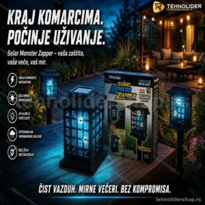 Solar Monster Zapper – Solarni Ubica Komaraca i Insekata za Baštu