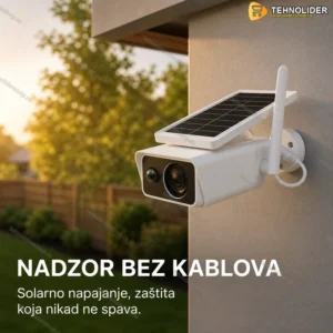 Solar WiFi kamera za spoljašnju upotrebu – Full HD sa detekcijom pokreta i dvosmernim zvukom