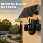 Solarna 4G kamera sa 3 objektiva i 2 solarna panela – bežični nadzor
