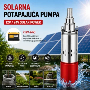 Solarna pumpa za bunar 12V 250W – potapajuća inox pumpa