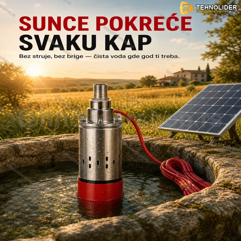 Solarna pumpa za bunar 12V 250W – potapajuća inox pumpa Solarna pumpa za bunar 12V 250W – potapajuća inox pumpa