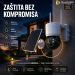 Solarna Rotirajuća Wi-Fi Kamera Q6
