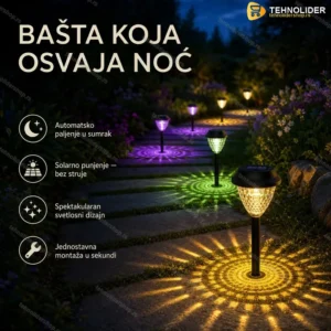 Solarne baštenske lampe 6 komada