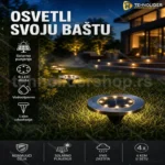 Solarne baštenske ubodne lampe (4 komada)