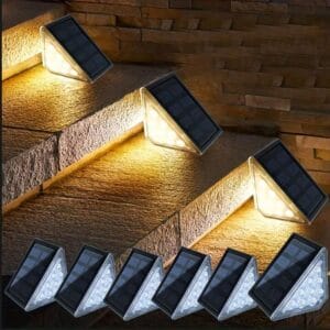 Solarne lampe za stepenište — set od 2 komada