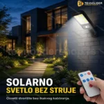 Solarni Dvorišni Reflektor + Daljinski 1+1 Gratis