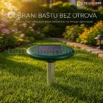 Solarni ultrazvučni rasterivač krtica, zmija i ostalih glodara