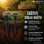 Solarni rasterivač KRTICA, ZMIJA i ostalih štetočina 2 KOMADA