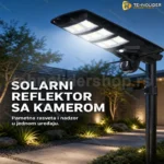 Solarni Reflektor sa Ip PTZ 4G kamerom 2u1